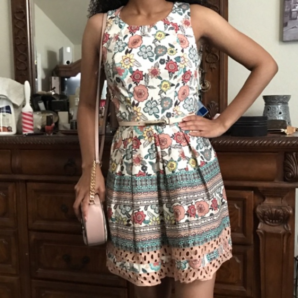 Floral Teeze Me Dress With Belt
